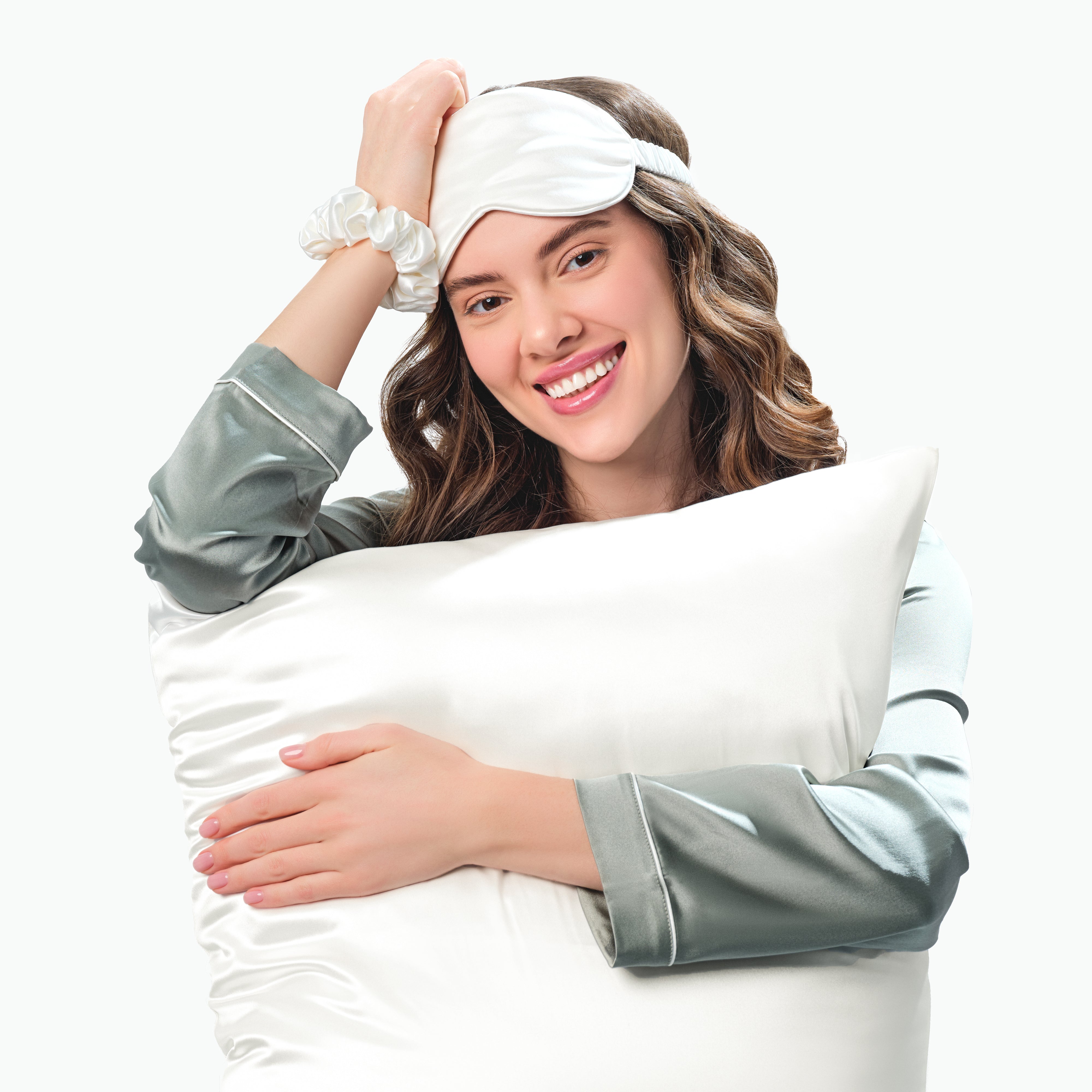 Silk Pillowcase - White - Queen